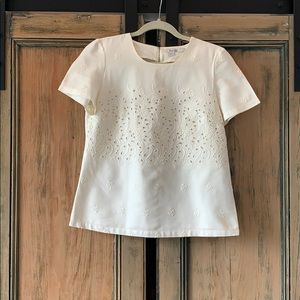 Boden off white eyelet top - Size US 6